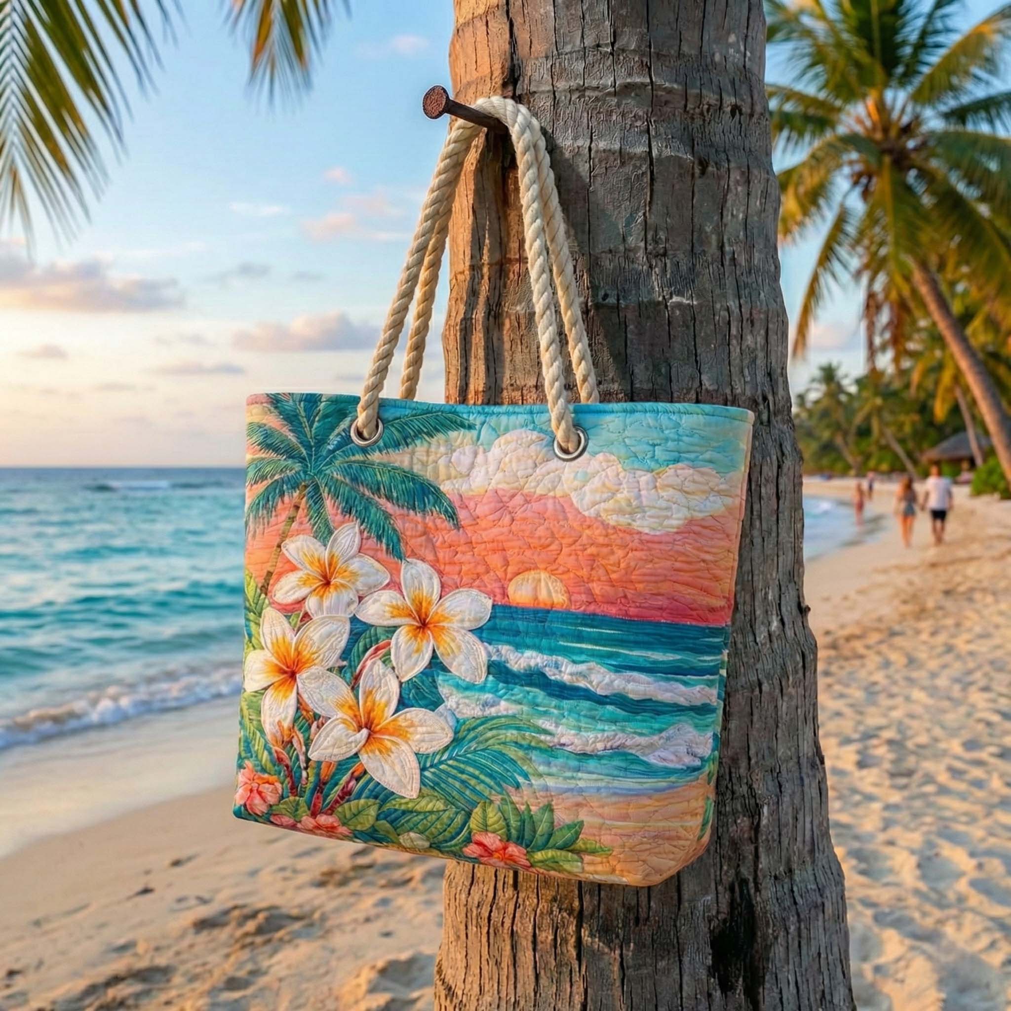 Sac de plage fait main | Esprit tropical