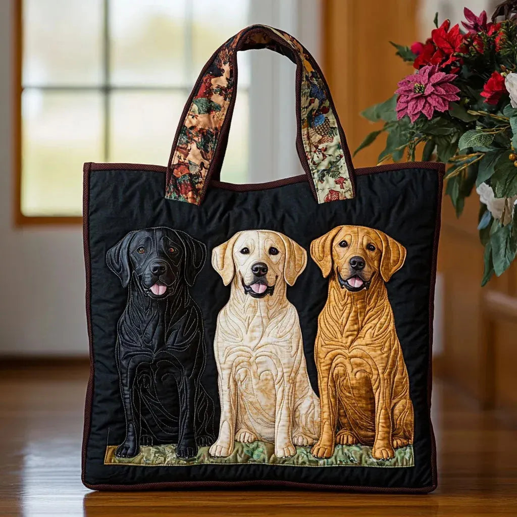 Sac fait main « Trois labradors »