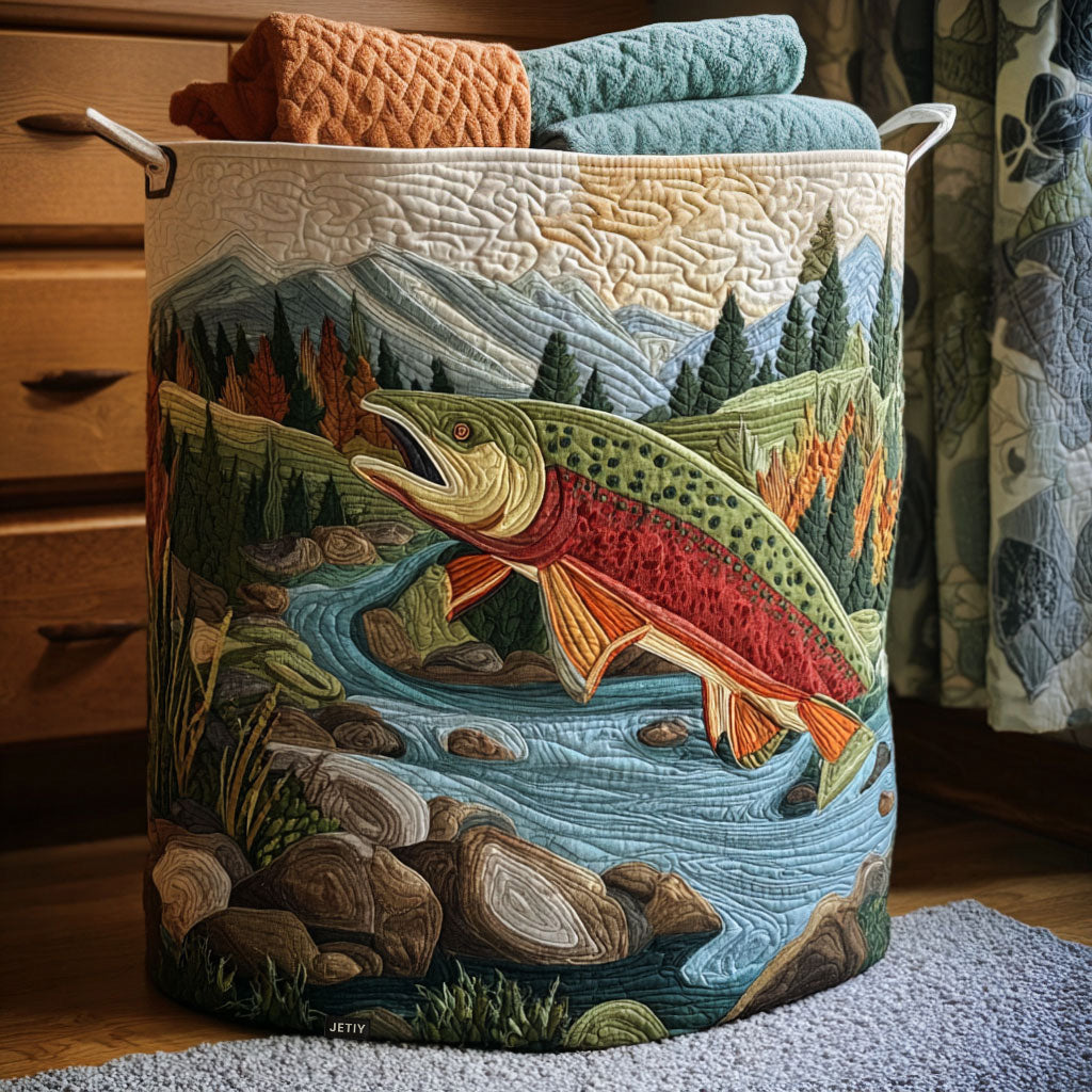 Sérénité du torrent | Panier à linge fait main
