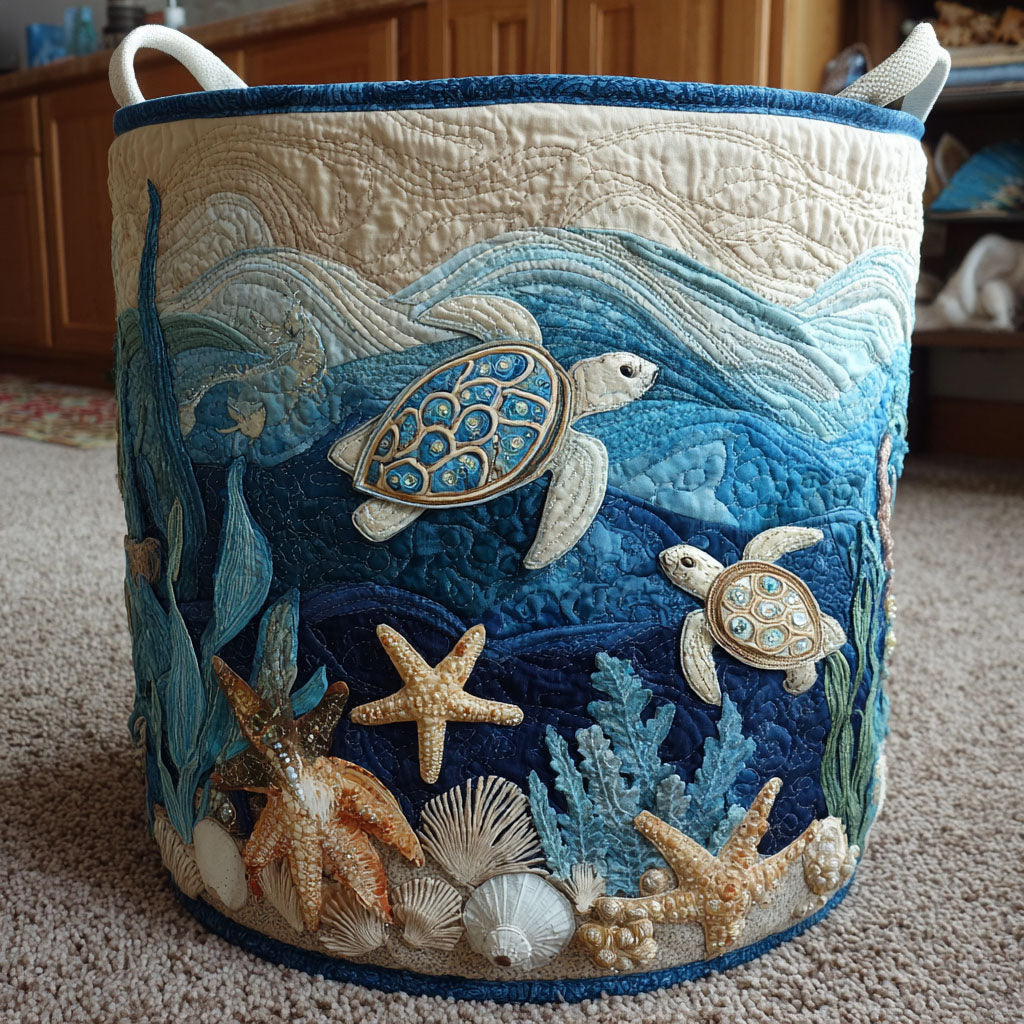Panier en forme de tortue rembourré | Panier fait main