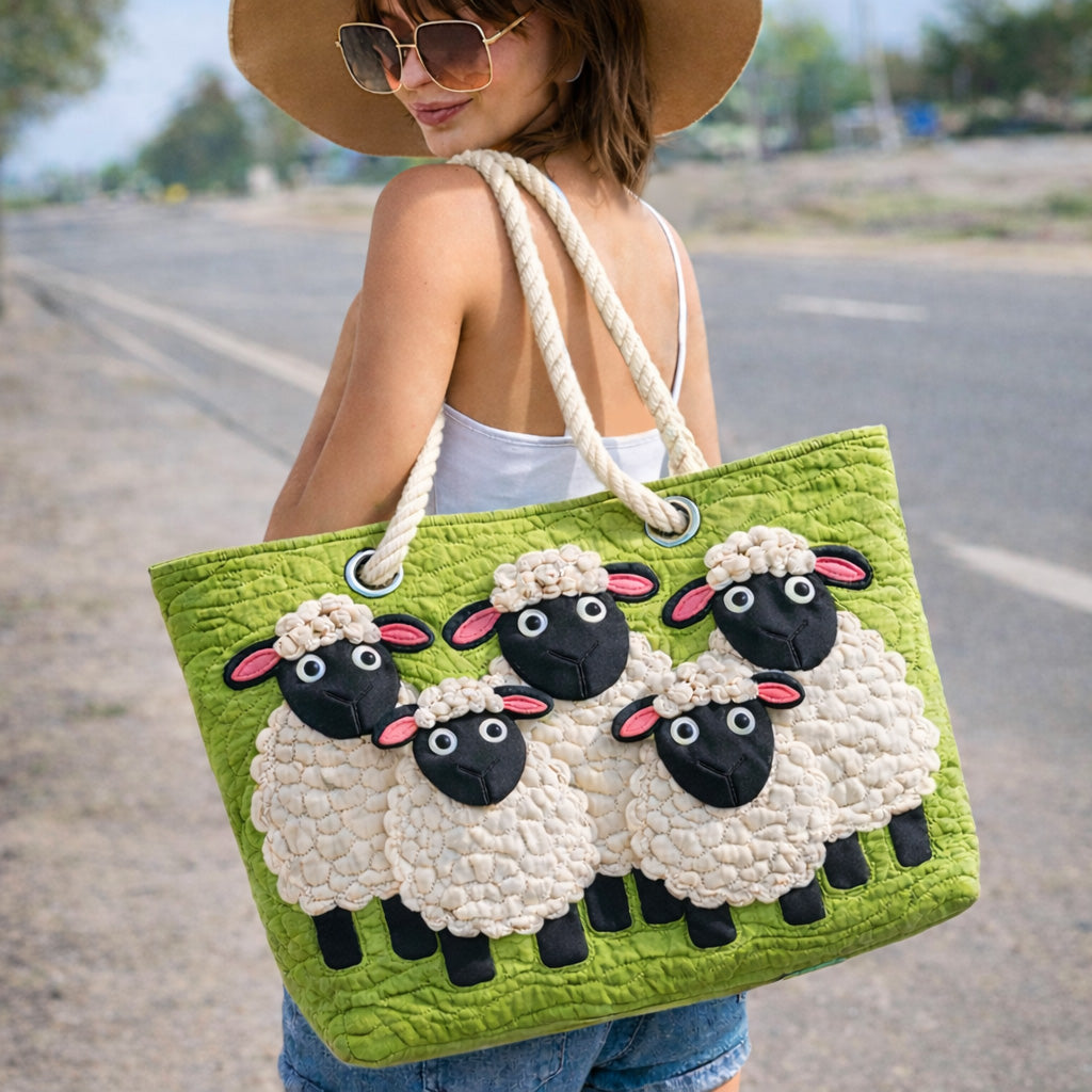 Sac de plage fait main | Le ciel des moutons
