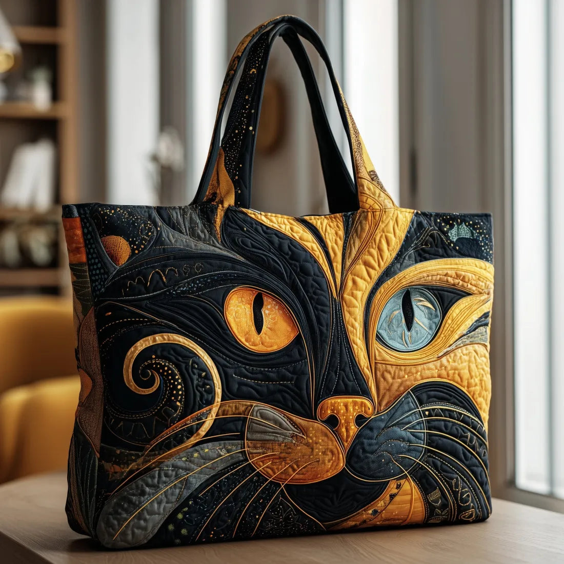 Sac de transport fait main « Chats mystiques »