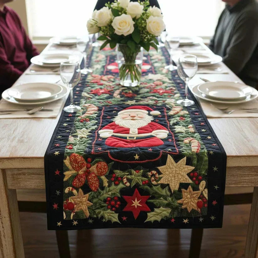 Chemin de table rembourré - Éclat arctique