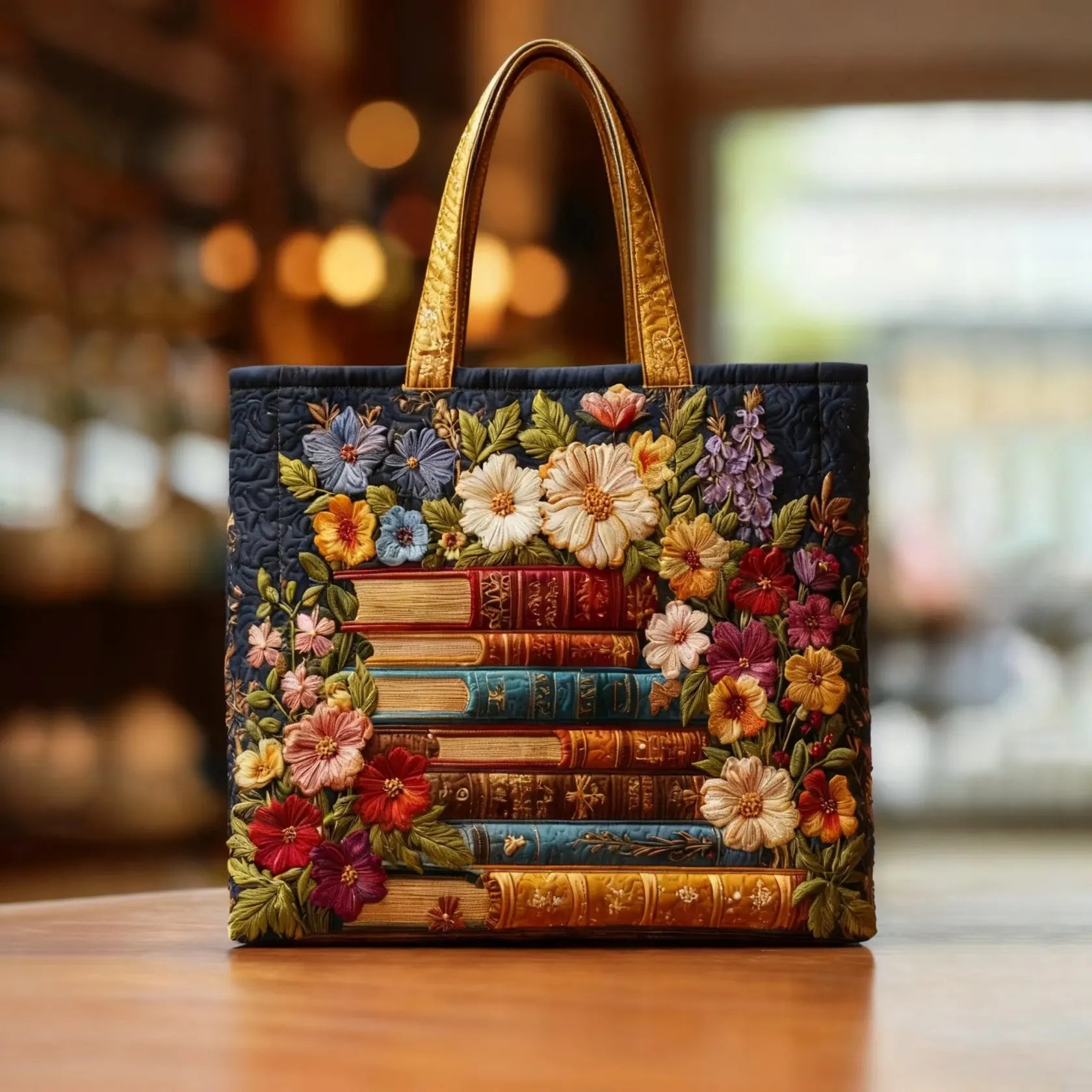 Sac de transport fait main à motifs floraux