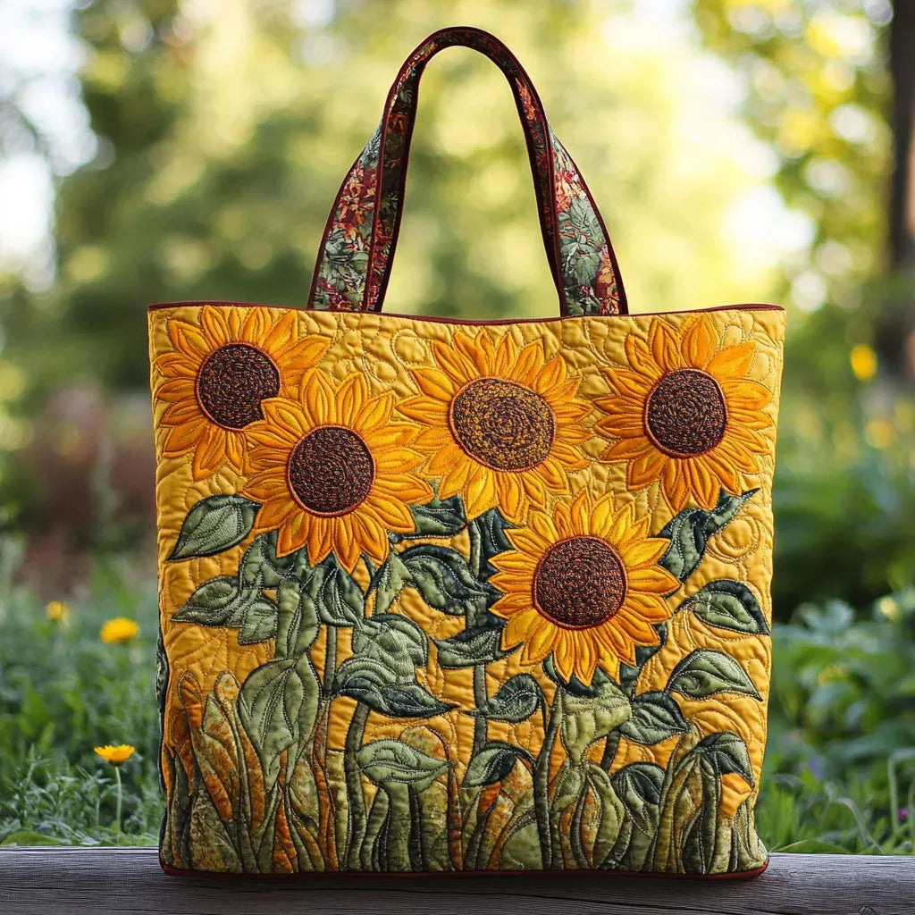 Sac de transport classique avec motif de tournesols