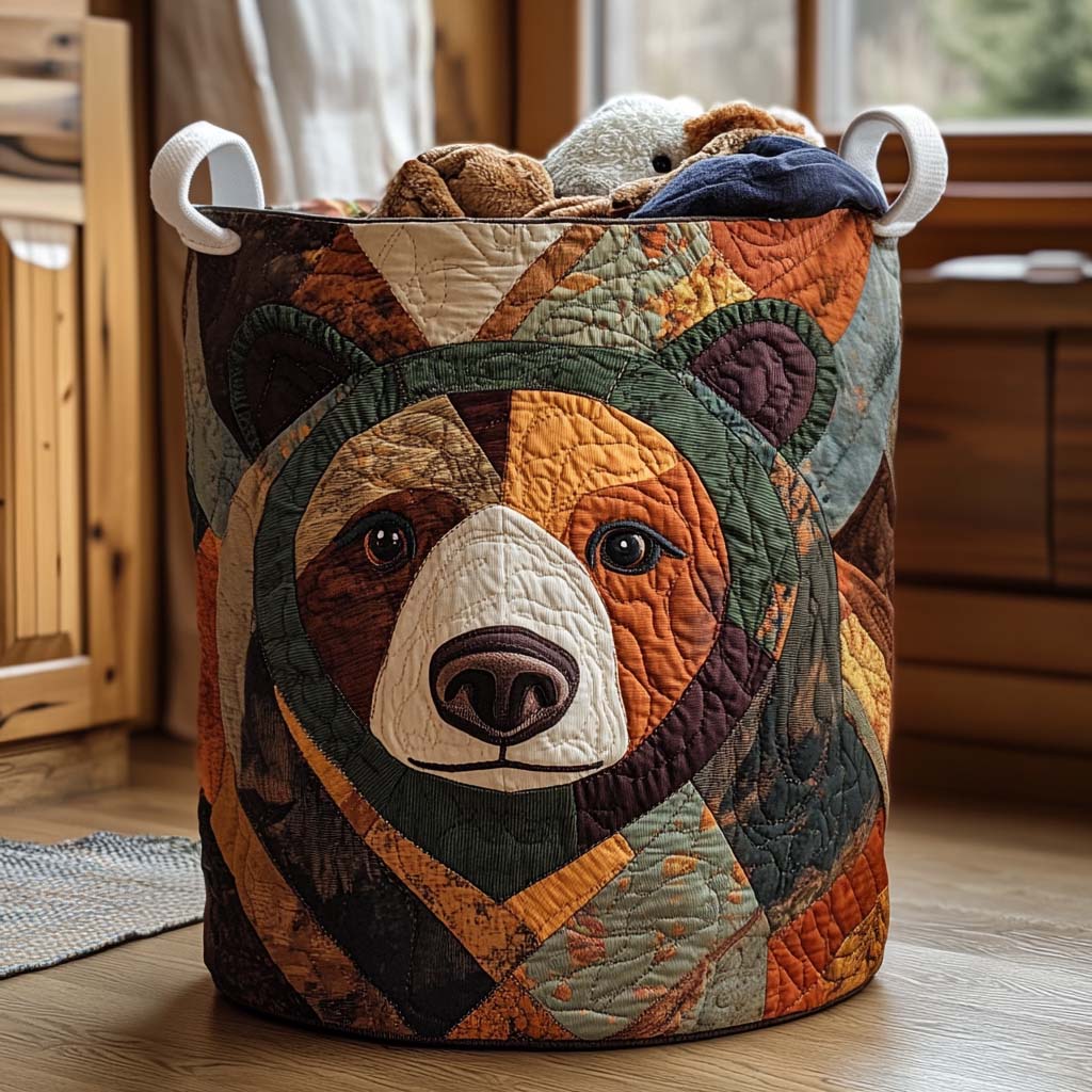 Panier à linge « Pattes d'ours » | Panier à linge fait main