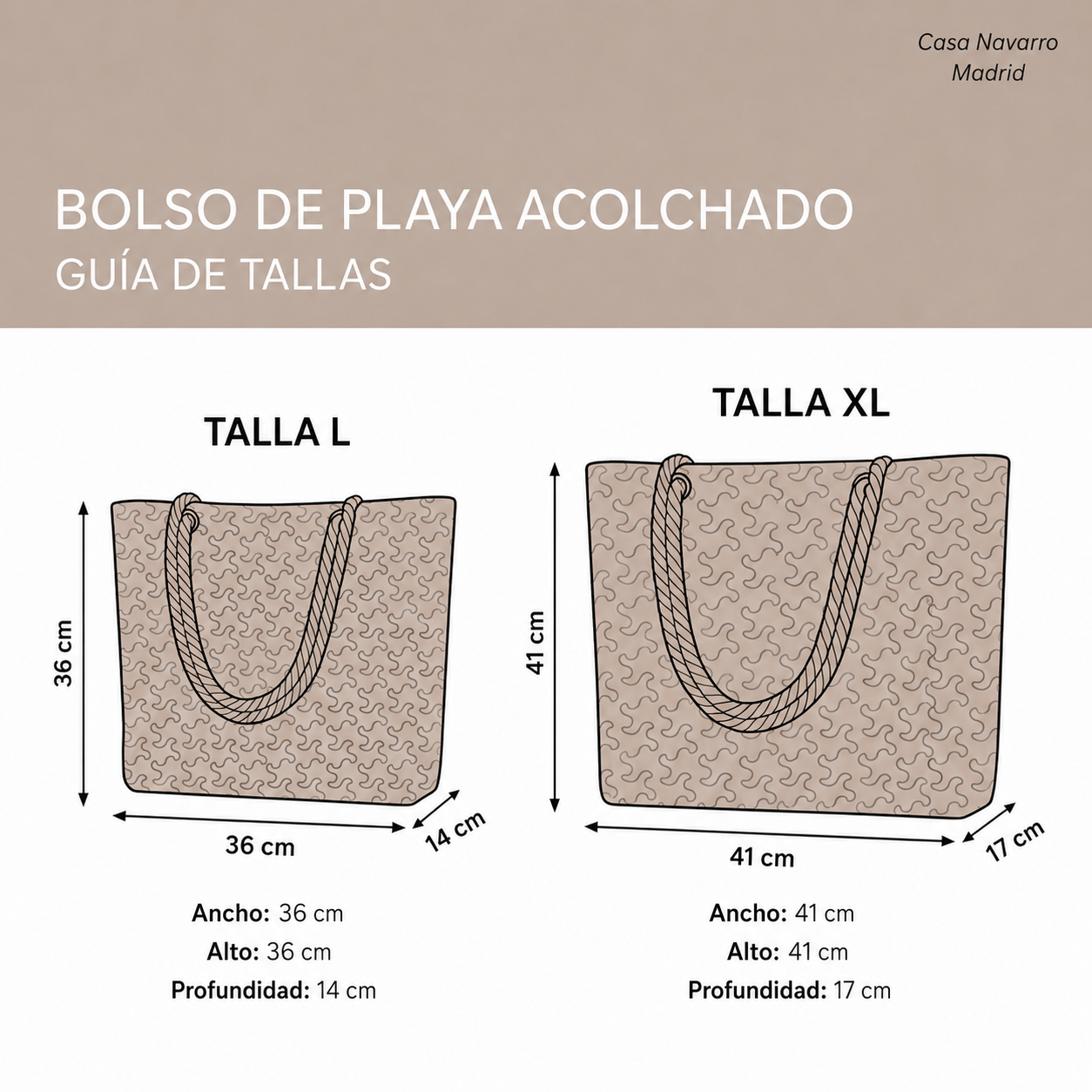 Sac de plage fait main | Faune marine
