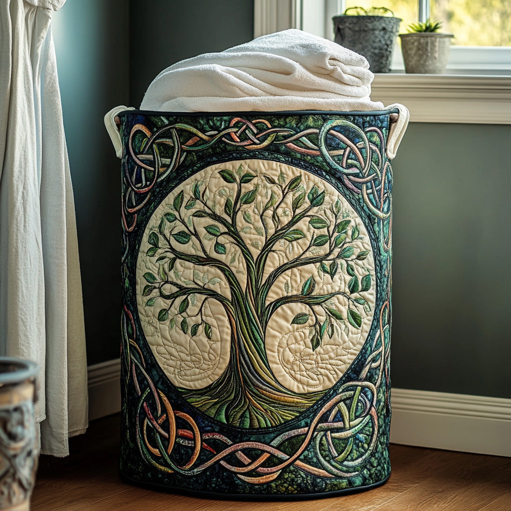 Arbre de vie | Panier à linge fait main