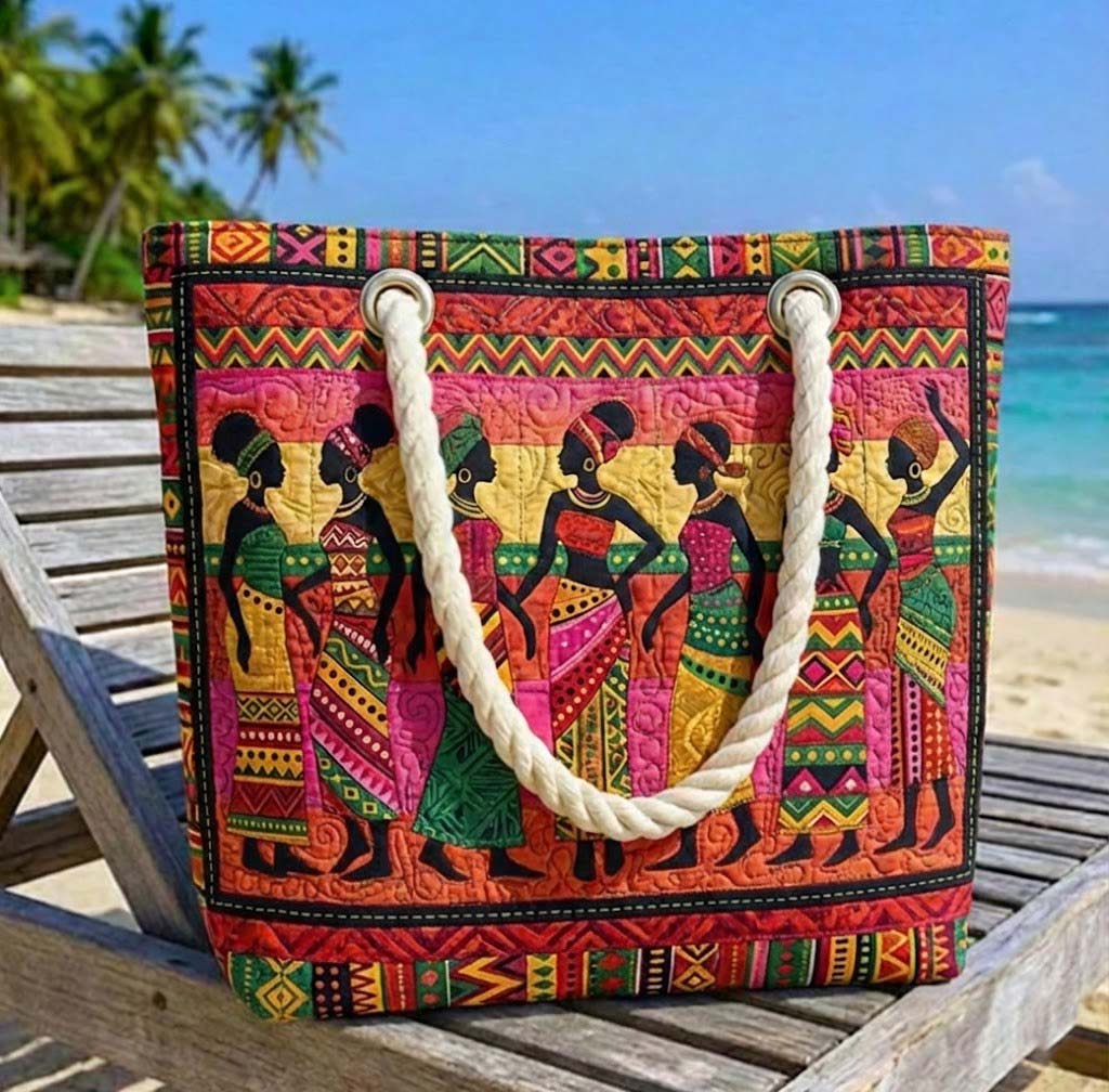 Sac de plage fait main | Melanin Queens