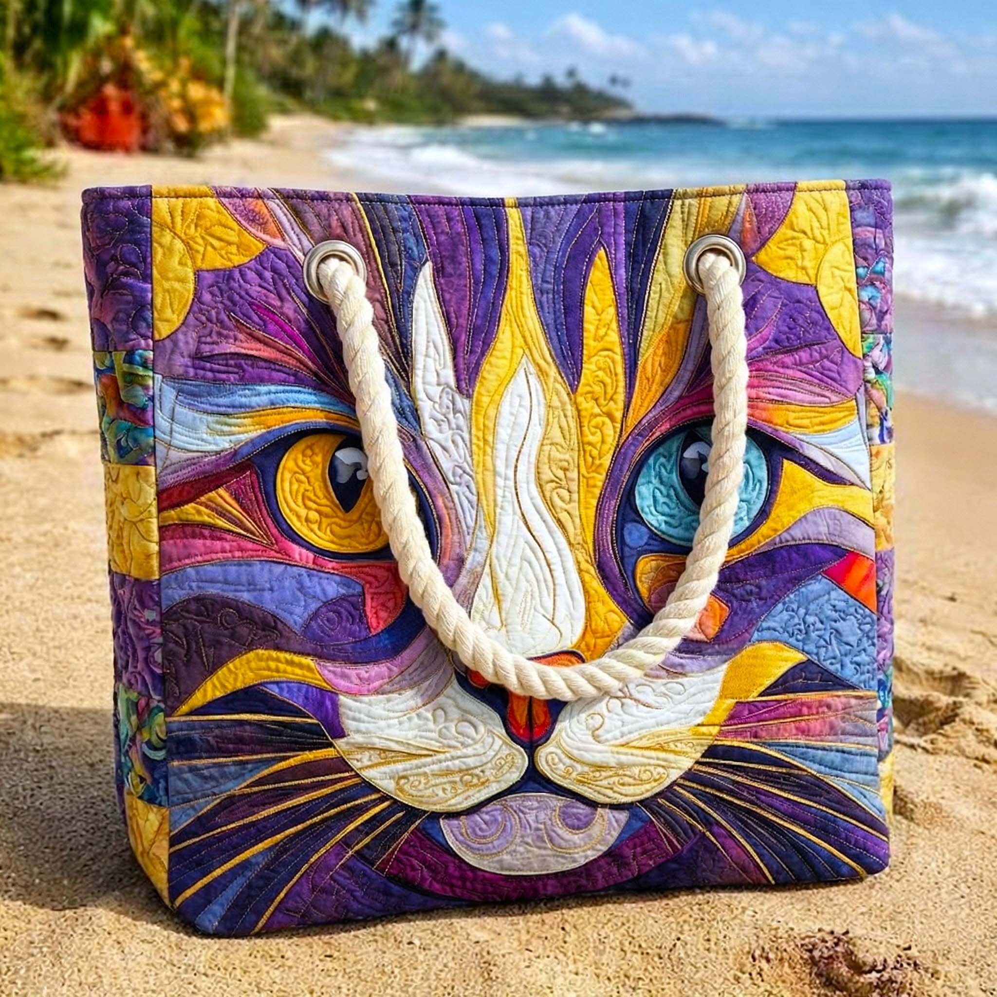 Sac de plage fait main | Catitude