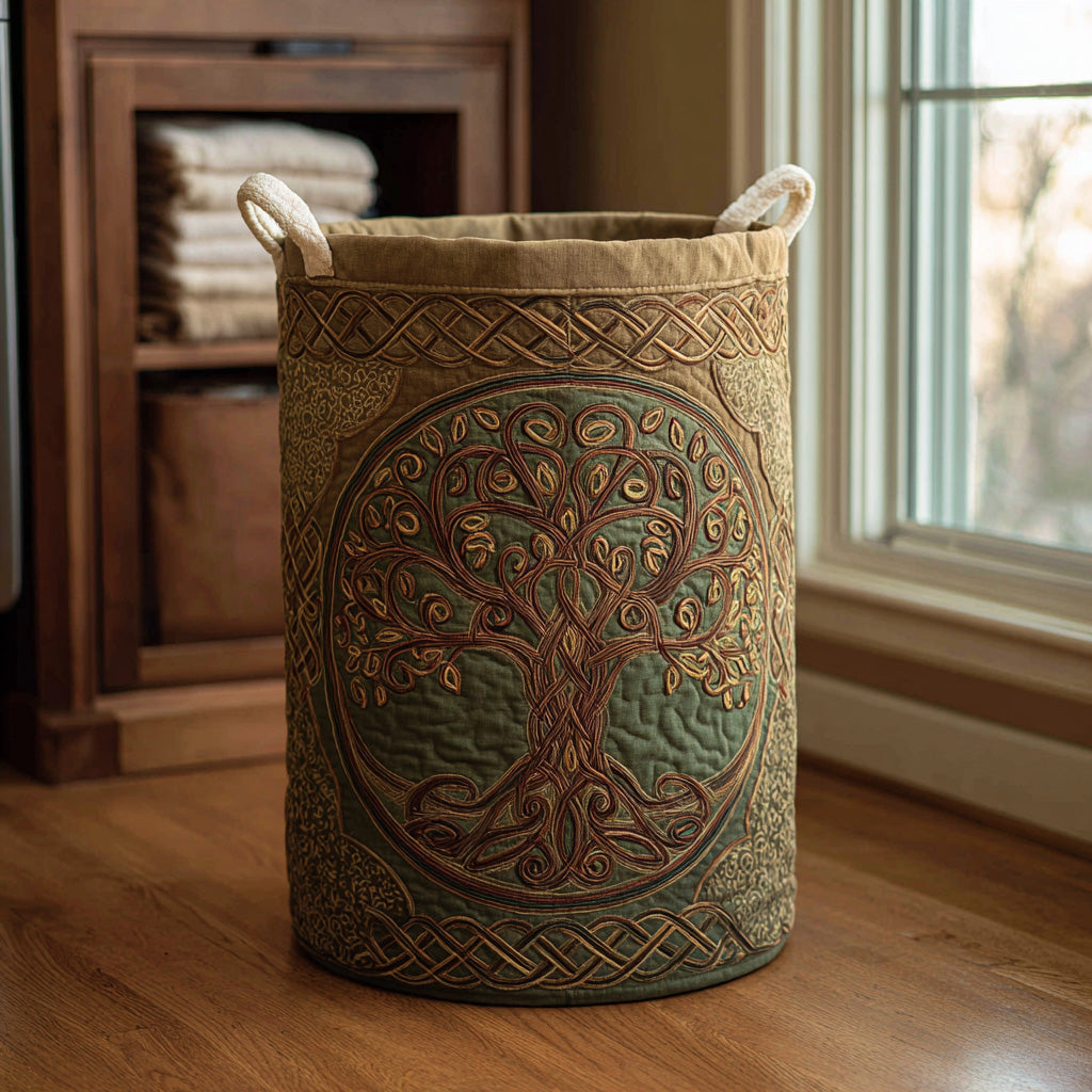 Arbre de vie | Panier à linge fait main
