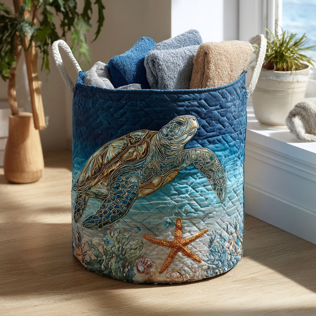Ambiance maritime | Panier à linge fait main