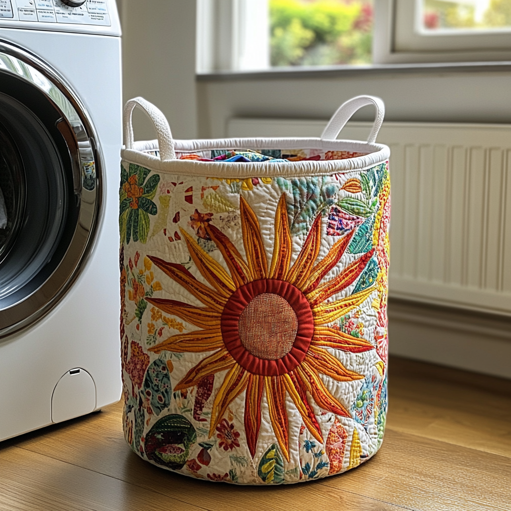 Prairie Sunburst | Panier à linge fait main
