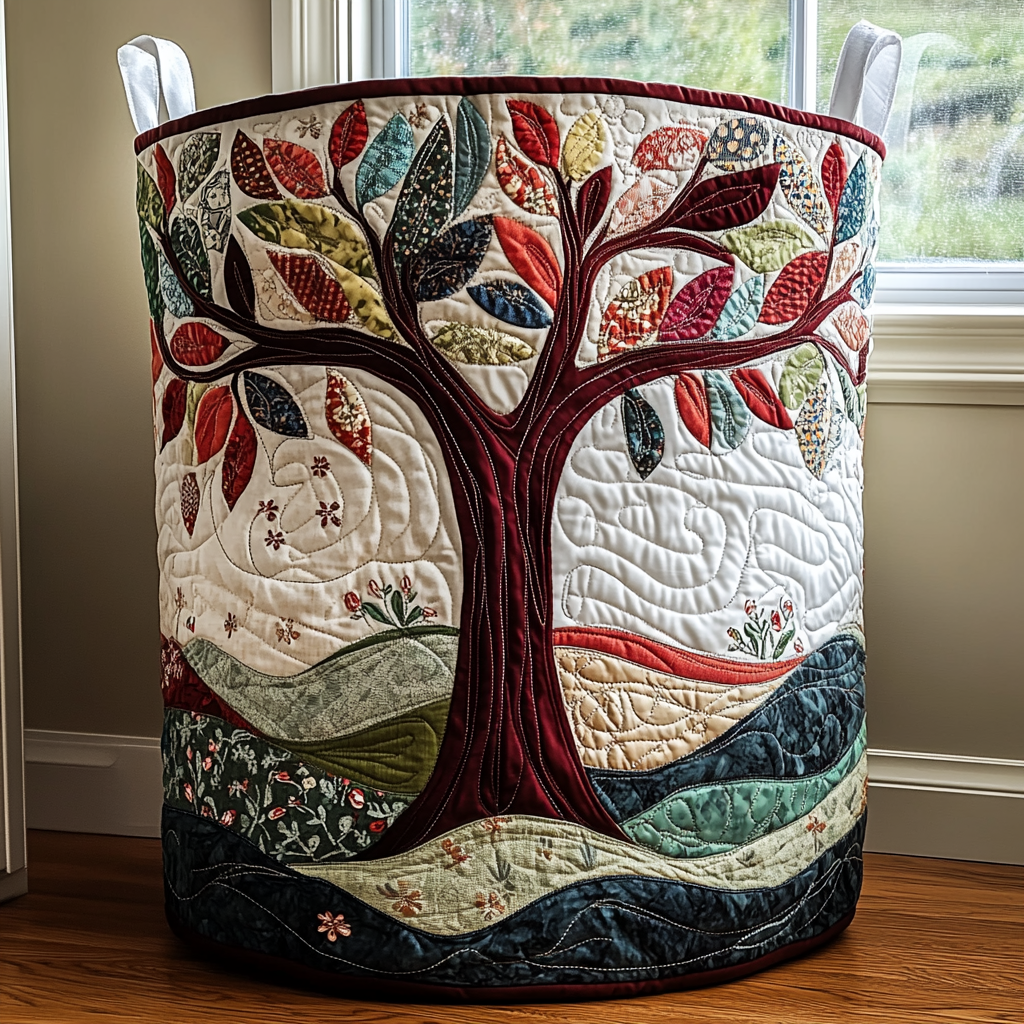 Arbre de vie | Panier à linge fait main